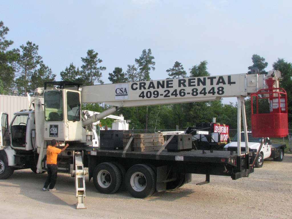 County Sign and Awning - SETX Crane Rental Company, crane rental Jasper Tx, crane rental Vidor, crane rental Lake Charles LA, SWLA crane rental