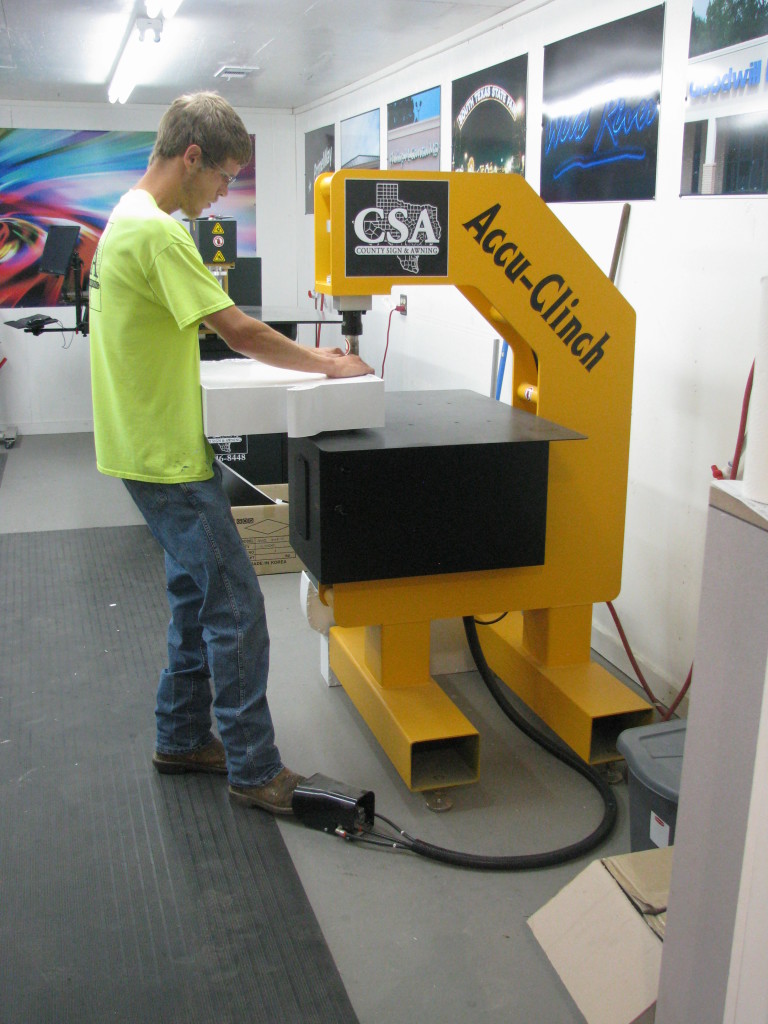 County Sign and Awning channeled letters Beaumont Tx