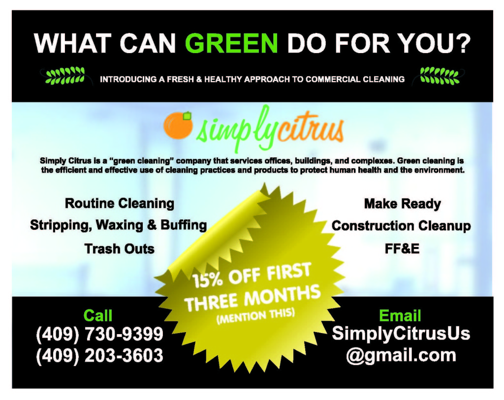 Simply Citrus Beaumont TX, green cleaning SETX, Port Arthur commercial cleaning company, Lumberton TX janitorial service