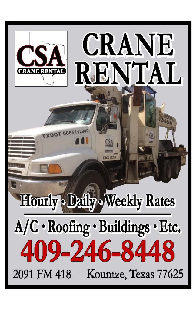 County Sign Crane Rental Ad 2