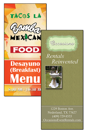 Beaumont Printing Samples - Southeast Texas graphic design