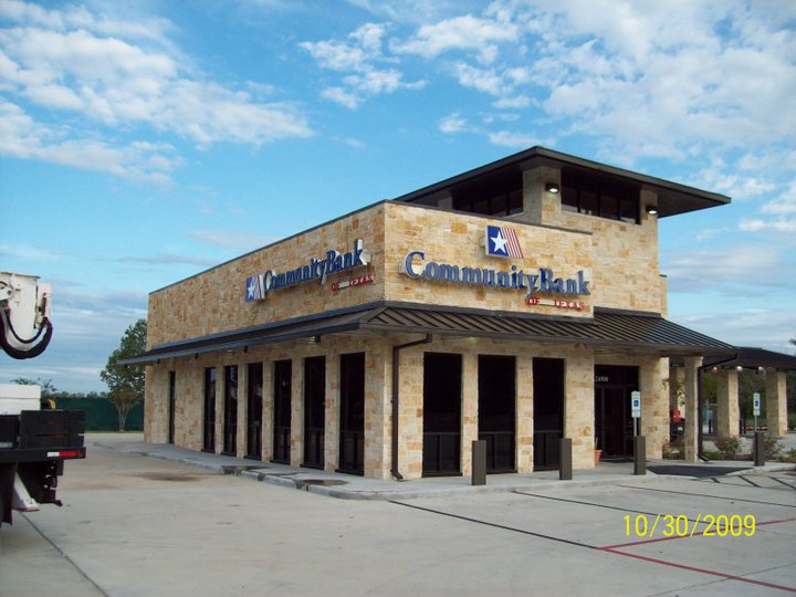 County Sign Community Bank Commercial Signs Beaumont Tx