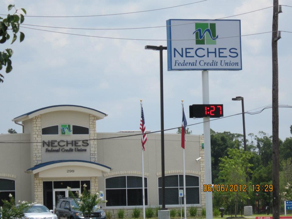 County Sign Neches FCU Commercial Sign Beaumont Tx