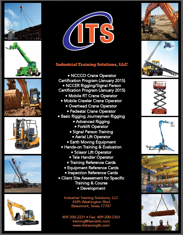 Industrial Training Solutions Golden Triangle TX, Industrial training Beaumont TX, commercial training Vidor, Aerial lift training Port Arthur, Pedestal Crane Operator Training Beaumont TX