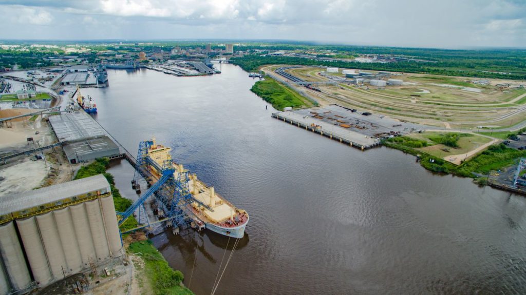 Port of Beaumont grain export