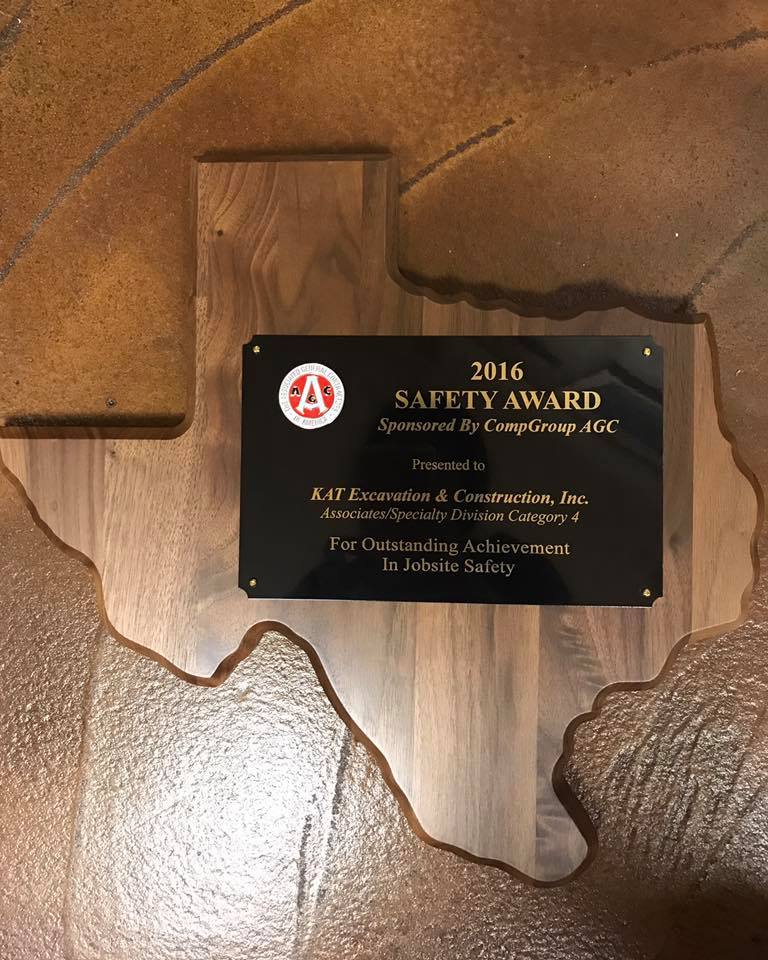 KAT Construction Beaumont, Constructiion Safety Award Southeast Texas, SETX Safety Awards, Golden Triangle Construction Safety Awards