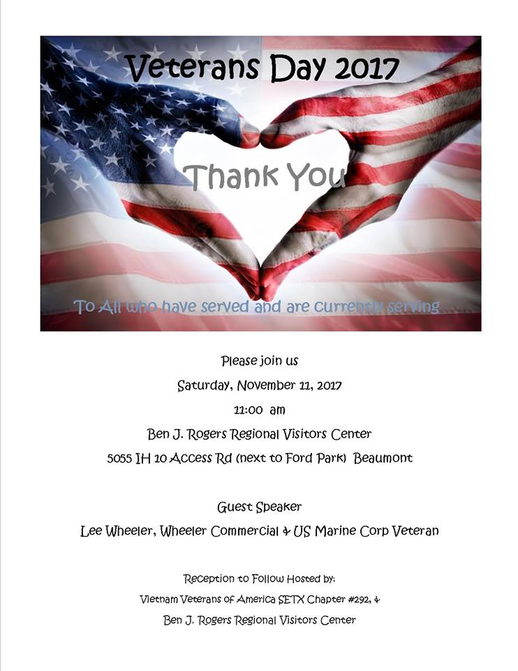 Veteran's Day Beaumont TX, Veteran's Day Event Beaumont TX, Veteran's Day Schedule Beaumont TX, Veteran's activities Beaumont TX, Veteran's Day Southeast Texas, SETX Veteran's Day, Veteran's Day Port Arthur, Veterean's Day Lumberton, Veteran's Day Sour Lake, SEO Beaumont TX, SETX SEO Marketing, Search Engine Optimization Beaumont TX